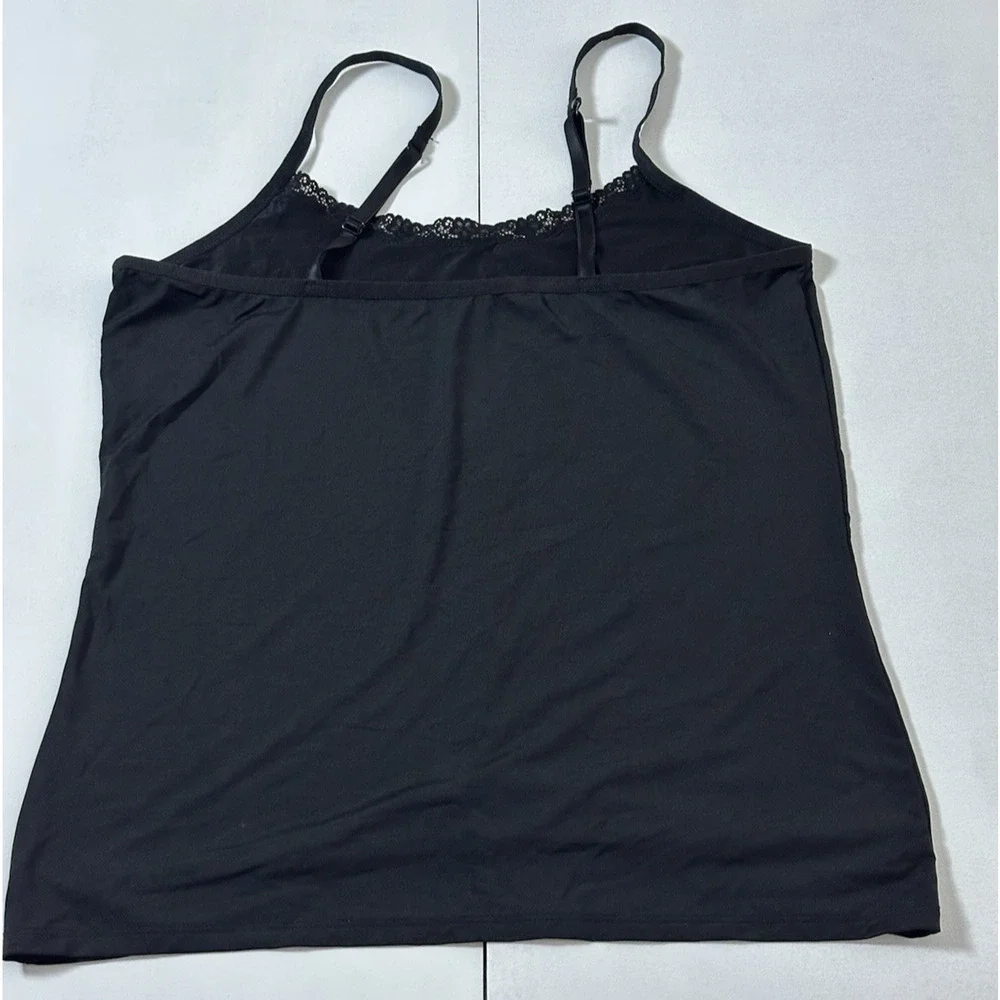 Women’s Secret‎ Treasure Sleepwear Black Stretchy Cami Top Size XL